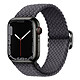 Avizar Bracelet pour Apple Watch 49mm et 45mm et 44mm et 42mm Nylon Tressé Gris Sidéral Bracelet de montre Gris