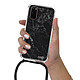 Evetane Coque cordon Samsung Galaxy S20 Dessin Marbre noir pas cher