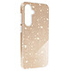 Avizar Coque pour Samsung Galaxy S23 FE Paillette Silicone Semi rigide Fine Dorée - Coque à paillette Or de la collection Glitter Case, conçue pour habiller votre Samsung Galaxy S23 FE de manière glamour