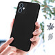 Acheter Avizar Coque pour Xiaomi Redmi Note 12 5G Silicone Semi-rigide Finition Soft-touch  Noir