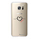 LaCoqueFrançaise Coque Samsung Galaxy S7 360 intégrale transparente Motif Coeur Noir Amour Tendance Coque Samsung Galaxy S7 360 intégrale transparente Coeur Noir Amour Tendance