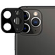 Avizar Protège Caméra iPhone 11 Pro / Pro Max Verre Trempé 9H Anti-trace Noir Matière en verre trempé, parfaitement adaptée à la caméra arrière de votre smartphone