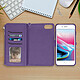Acheter Avizar Étui iPhone 6 Plus/6S Plus/7 Plus/8 Plus Portefeuille Coque Amovible - Violet