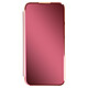 Avizar Étui Clear View iPhone 13 avec Clapet Miroir Support Vidéo rose Étui spécialement conçu pour votre iPhone 13
