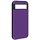 Avizar Coque pour Google Pixel 8A Bi-matière Aspect Cuir Cowhide Cover Violet Combinaison de silicone gel et de polycarbonate rigide pour une meilleure sécurité