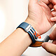 Avis Avizar Bracelet pour Galaxy Watch 5 / 5 Pro / 4 Cuir Fermoir Boucle Magnétique  bleu