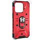 Avizar Coque Bague pour iPhone 15 Pro Bumper Antichoc  Rouge Coque bi-matière rouge, série ArmoRing Bump, réalisée spécialement pour votre iPhone 15 Pro