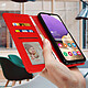 Acheter Avizar Étui Samsung Galaxy A32 5G Portefeuille Multi-compartiments Support Vidéo Rouge