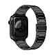 Avizar Bracelet pour Apple Watch 41mm et 40mm et 38 mm Maillons en Acier Inoxydable a Boucle Papillon  Noir Bracelet à maillons spécifiquement conçu pour Apple Watch Series 9, 8 et 7 41mm / Series SE 2022, SE, 6, 5, et 4 40mm / Series 3, 2 et 1 38mm