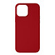 Avizar Coque iPhone 13 Pro Max Silicone Semi-rigide Finition Soft-touch rouge carmin - Coque de protection spécialement conçue pour iPhone 13 Pro Max