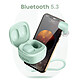 Avis Écouteurs sans fil Bluetooth 5.3 So Seven Vert design Ultra Compact