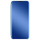 Avizar Étui Clear View Samsung Galaxy A22 5G Design Miroir Support Vidéo bleu Étui spécialement conçu pour votre Samsung Galaxy A22 5G