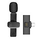 Puluz Micro Sans Fil Smartphone USB-C Omnidirectionnel Reduction de Bruit  Noir