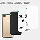 Acheter Evetane Coque iPhone 7 Plus/ 8 Plus Coque Soft Touch Glossy Chat Lignes Design