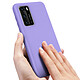 Avizar Coque Huawei P40 Silicone Semi-rigide Finition Soft Touch Violet pas cher