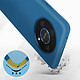 Avis Avizar Coque pour Honor Magic 4 Lite Silicone Semi-rigide Finition Soft-touch Fine  Bleu