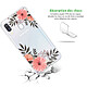 Avis Evetane Coque Samsung Galaxy A40 360 intégrale transparente Motif Fleurs roses Tendance