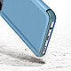 Avizar Housse Xiaomi Redmi Note 10 et Note 10s Clapet translucide Miroir Support Bleu pas cher