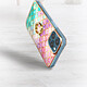 Acheter Avizar Coque iPhone 12 et 12 Pro Bi-matière Bague de maintien Motif écaille Multicolore