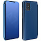 Avizar Housse Samsung Galaxy A71 Clapet Effet Miroir Support Vidéo Bleu Protection intégrale spécialement conçue pour le Samsung Galaxy A71