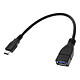 Avizar Cable adaptateur USB OTG Femelle vers USB Type C Male - Câble adaptateur OTG USB type C vers USB femelle.