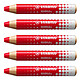 STABILO Crayon marqueur MARKdry - rouge x 5 Marqueur pour tableaux blancs