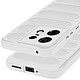 Avizar Coque pour Motorola Edge 50 Pro Antichoc Silicone Motif texturé 3D Blanc pas cher