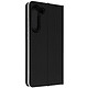 Avizar Étui pour Samsung Galaxy S23 avec Porte-carte Design Carbone  Noir et Argent - Un étui folio pour Samsung Galaxy S23, alliant protection et design au quotidien