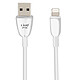 LinQ Câble USB vers Lightning 3A Charge et Synchro Rapide 1,2m Blanc - Câble USB vers Lightning LinQ, conçu pour charger et synchroniser vos appareils Lightning