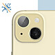 Acheter Enkay Film caméra pour iPhone 15 et 15 Plus Verre trempé 9H 0.4mm  Contour jaune
