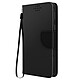 Avizar Etui universel pour Smartphone 142 x 72 mm avec Porte-cartes  Fancy Style noir - Etui portefeuille universel Série Fancy Style taille XL noir