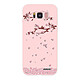 Evetane Coque Samsung Galaxy S8 Silicone Liquide Douce rose pâle Chute De Fleurs Coque Samsung Galaxy S8 Silicone Liquide Douce rose pâle Chute De Fleurs Ecriture Tendance et Design