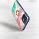 Acheter Avizar Coque iPhone 12 Mini Bi-matière Bague de maintien Motif écaille - multicolore