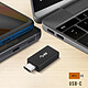 Avizar Adaptateur USB-A Femelle vers USB-C Mâle Ultra-compact Noir pas cher