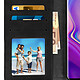 Avizar Housse Samsung Galaxy S10 Etui Folio Porte-cartes Fonction Support - Noir pas cher