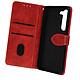 Avizar Étui pour Samsung S23 Clapet Portefeuille Support Vidéo  Rouge / Noir Housse de protection conçue pour votre Samsung Galaxy S23
