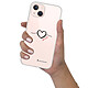 LaCoqueFrançaise Coque iPhone 13 360 intégrale transparente Motif Coeur Noir Amour Tendance pas cher