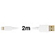 Avis Inkax Câble 2m USB Compatible iPhone iPad iPod  Charge rapide et sécurisée