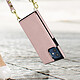 Acheter Avizar Coque Cordon iPhone 12 Mini Multifonction Avec Lanière - Rose Gold
