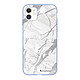 LaCoqueFrançaise Coque iPhone 11 Silicone Liquide Douce lilas Marbre gris Coque iPhone 11 Silicone Liquide Douce lilas Marbre gris