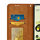 Avizar Étui Portefeuille pour Google Pixel 6a Porte-cartes Soft-touch Clapet aimanté  Camel pas cher