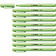 STABILO Surligneur flash édition pointe biseautée 1 - 3,5 mm Vert x 10 Surligneur