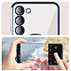 Avizar Coque MagSafe pour Samsung S23 Plus silicone protection caméra Transparent / Bleu pas cher