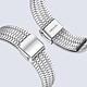 Avis Avizar Bracelet pour Apple Watch 49mm 45mm 44mm 42mm Maillons Carré Acier Inoxydable Argent