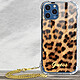 Avis Guess Coque pour iPhone 12 Pro Max avec Chaine dragonne Motif Léopard  Orange