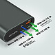 4smarts Powerbank 20000mAh Double USB-C 130W et Port USB 18W Enterprise 2  Gris pas cher