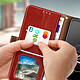 Acheter Avizar Housse pour Asus Rog Phone 7 Cuir Véritable Clapet Porte-carte Support Vidéo  Rouge