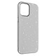 Avizar Coque Apple iPhone 12 Mini Paillette Amovible Silicone Semi-rigide Argent - Coque de protection spécialement conçue pour Apple iPhone 12 Mini.