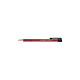 Q-CONNECT Stylo-bille lamda rétractable écriture moyenne 0.7mm pointe métal corps caoutchouc couleur encre rouge x 12 Stylo à bille