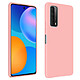 Avizar Coque Huawei P smart 2021 Silicone Gel Souple Finition Soft Touch Rose - Coque de protection spécialement conçue pour Huawei P smart 2021